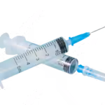 Spuit 5 ml met injectienaalden 23G blauw 0,6×40 mm – 10 stuks