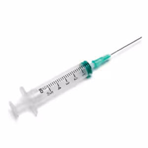Spuit 5 ml met injectienaalden 21G groen 0,8×40 mm – 10 stuks