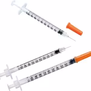 insulinespuit 1ml + naald 0,33×12,7mm – 10 stuks